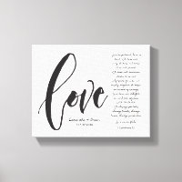 El amor es paciente, el amor es amable, escritura 
