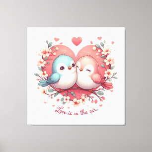 Lienzo El amor está en el aire