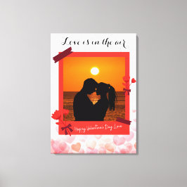 Lienzo El Amor Está En El Aire Personalizado Foto Pareja 
