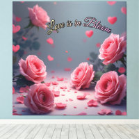 El amor está en flor Rosas rosadas románticas de S