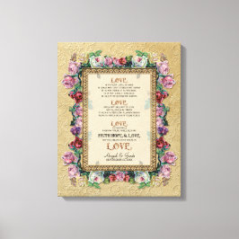 Lienzo El amor floral Gold Brocade es personalizado por e