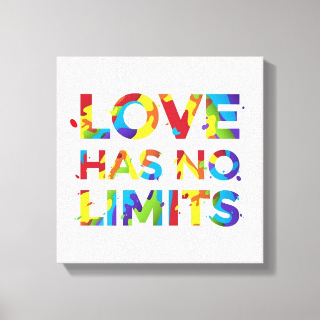 Lienzo El amor no tiene límites (Anverso)