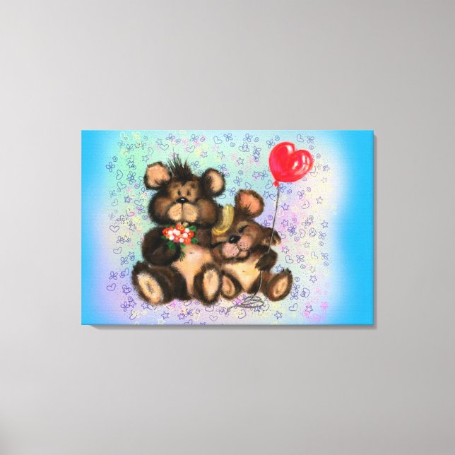 Lienzo El amor verdadero (Anverso)