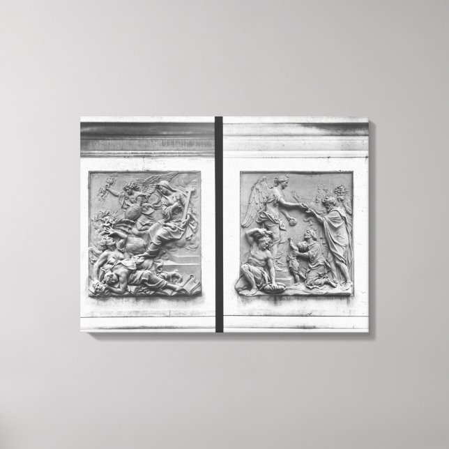 Lienzo El ángel de Francia expulsando a los herejes (Anverso)