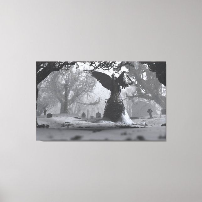 Lienzo El ángel negro (invierno) (Anverso)