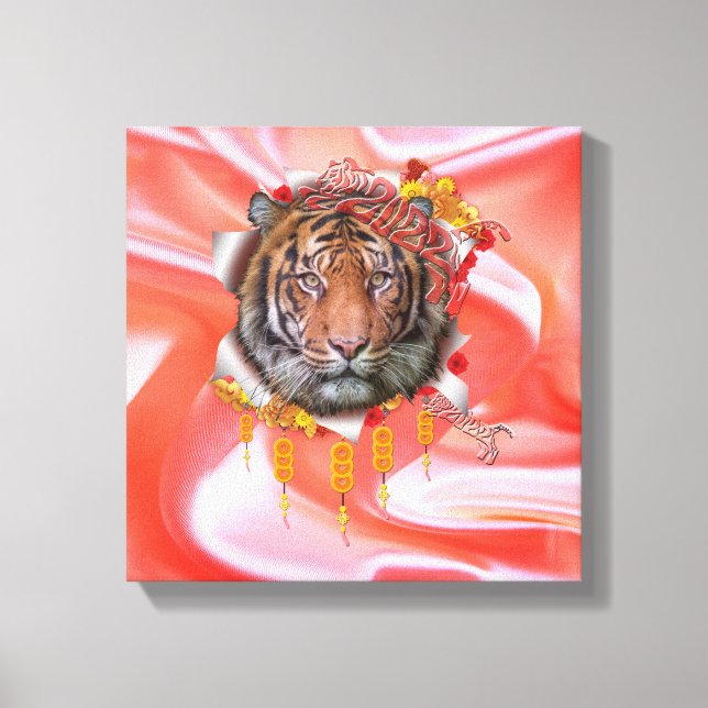 Lienzo El año del tigre (Anverso)