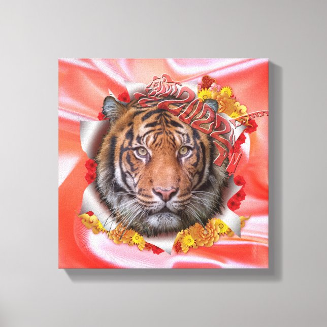 Lienzo El año del tigre (Anverso)