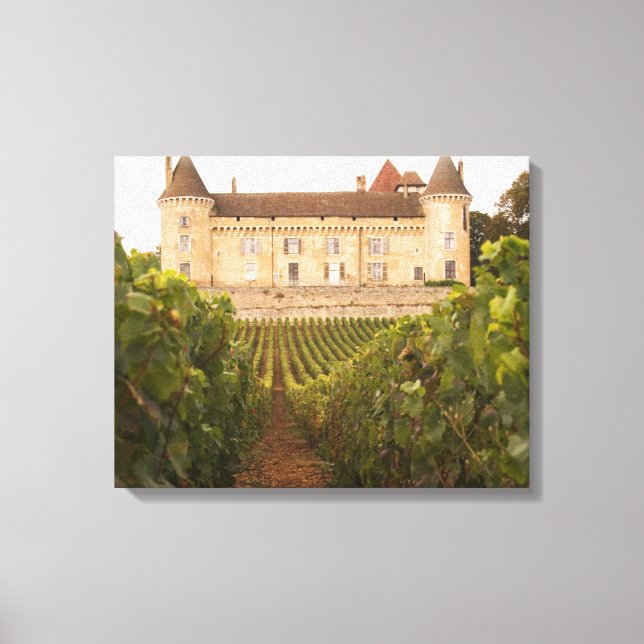 Lienzo El antiguo castillo medieval Chateau de Rully en l (Anverso)