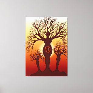 Lienzo El árbol de la maternidad