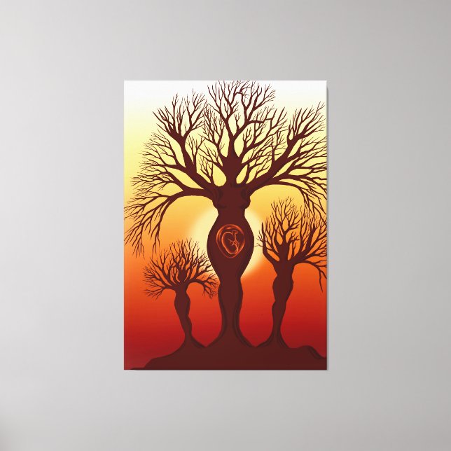 Lienzo El árbol de la maternidad (Anverso)