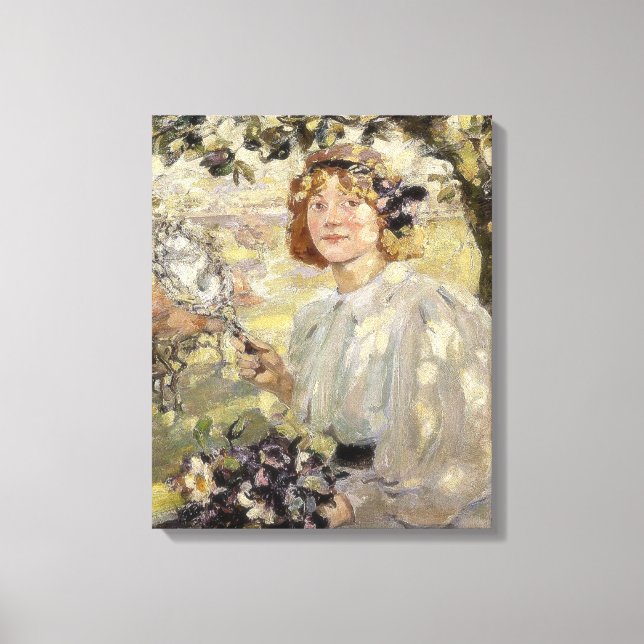 Lienzo El árbol de manzanas (por Bessie MacNicol) (Anverso)