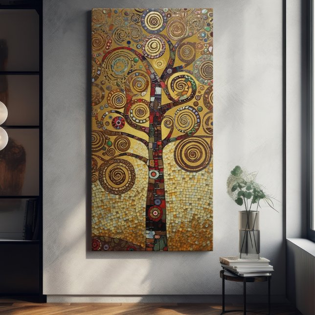 Lienzo El árbol de oro de Klimt de la vida Resumen del Ar (Subido por el creador)
