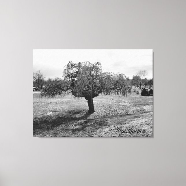 Lienzo el árbol solitario (Anverso)