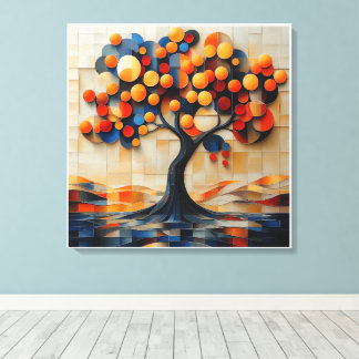 Lienzo El árbol solitario