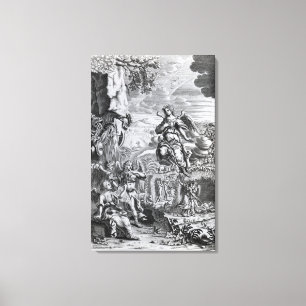 Lienzo El arcángel Uriel informa a Gabriel