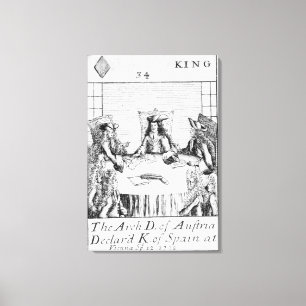 Lienzo El archiduque de Austria declaró al rey de Españ