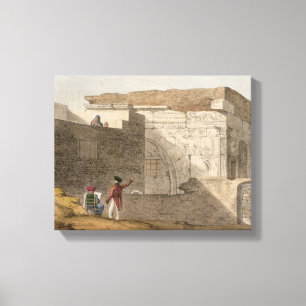 Lienzo El arco triunfal, Trípoli, platea 4 'de una