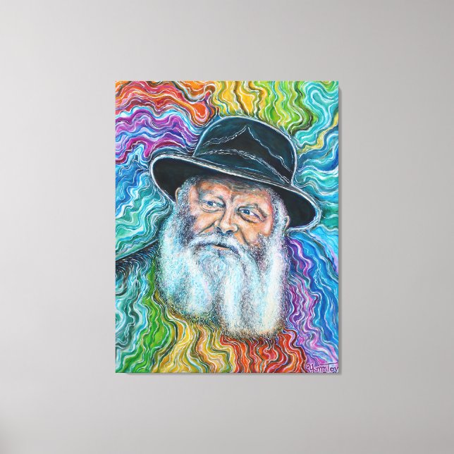 Lienzo El arcoiris de Lubavitcher (Anverso)