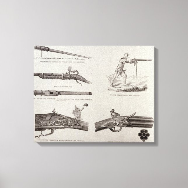 Lienzo El arma y su desarrollo (Anverso)