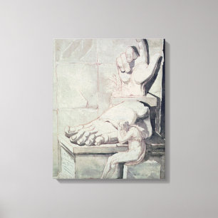 Lienzo El artista en la desesperación sobre magnitud de