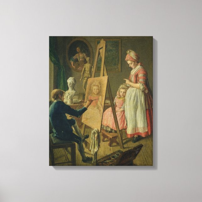 Lienzo El artista joven, c.1760 (Anverso)