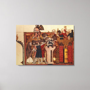 Lienzo El asalto del cruzado en Jerusalén