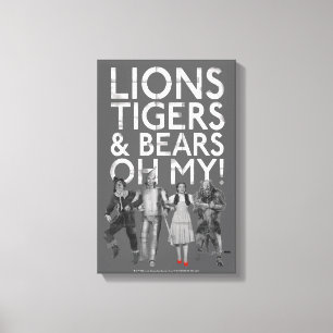 Lienzo El Asistente De Oz™   Tigres de leones y osos ¡