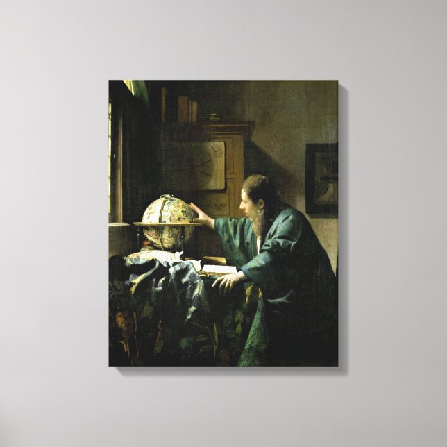 Lienzo El astrónomo, 1668 (Anverso)