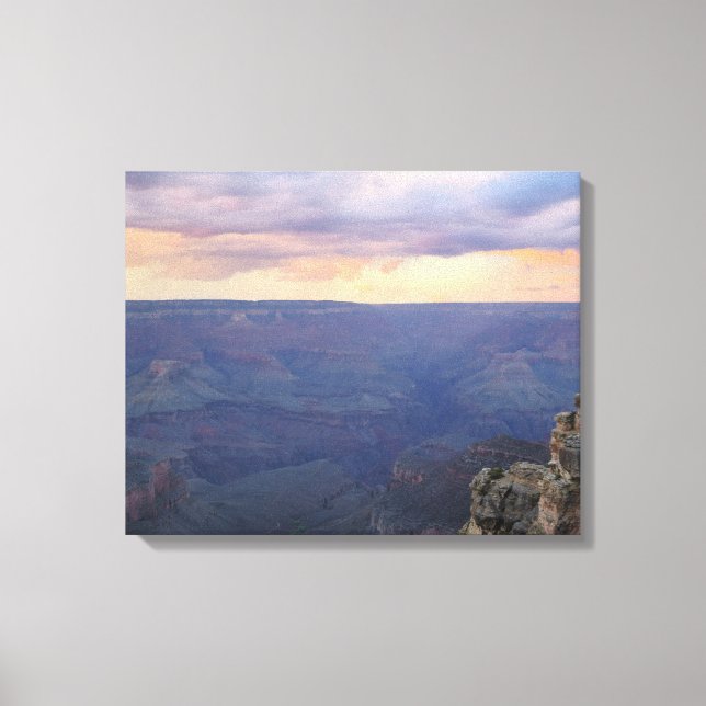 Lienzo El atardecer del Gran Cañón tras la tormenta (Anverso)