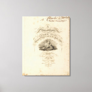 Lienzo el atlas de Estados Unidos