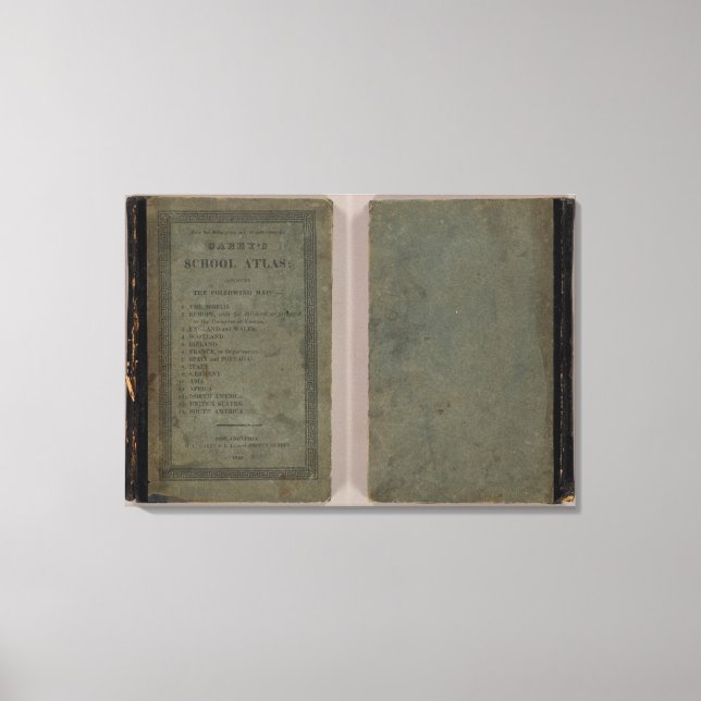 Lienzo El atlas escolar de Carey (Anverso)