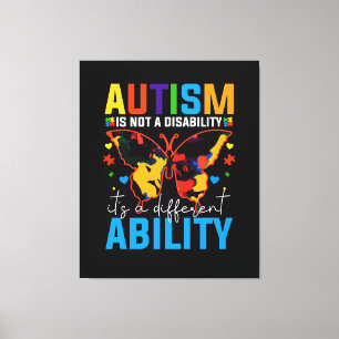 Lienzo El Autismo No Es Una Discapacidad, Es Diferente