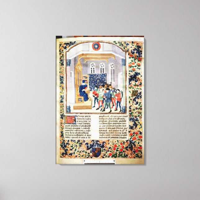 Lienzo El autor presenta su libro a los campesinos (Anverso)