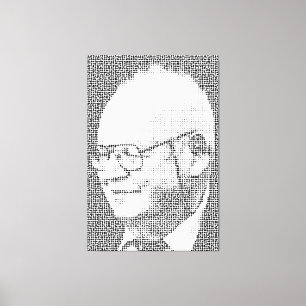 Lienzo El B en Benoit B Mandelbrot representa Benoit B M