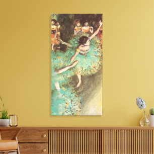Lienzo El bailarín verde de Edgar Degas, Ballet Vintage