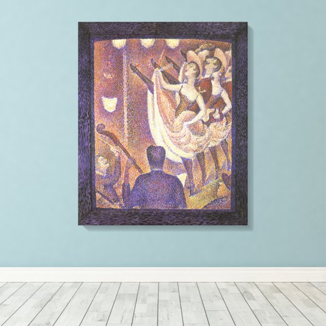 Lienzo El baile Can Can, Le Chahut de Georges Seurat (Insitu (piso de madera))