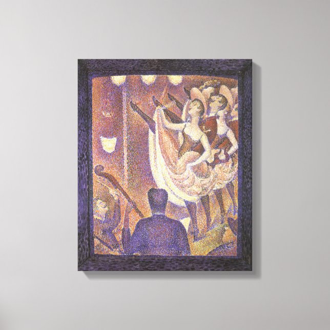 Lienzo El baile Can Can, Le Chahut de Georges Seurat (Anverso)
