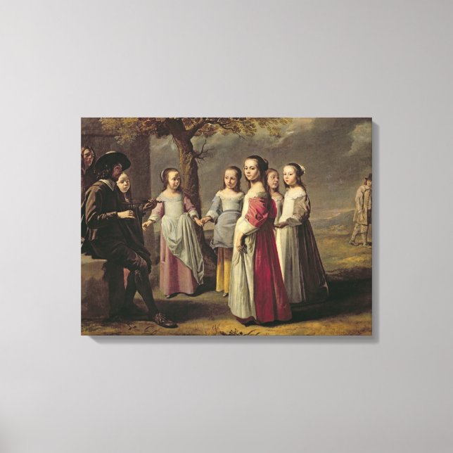Lienzo El baile de los niños (Anverso)