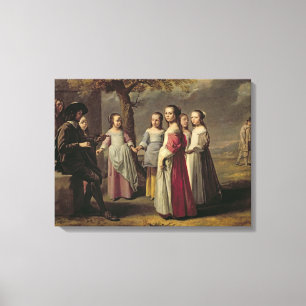 Lienzo El baile de los niños