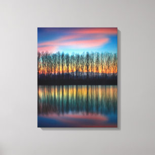 Lienzo El Banco del Po   Piamonte Italia