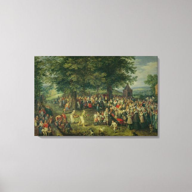 Lienzo El banquete Boda (Anverso)