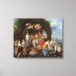 Lienzo El banquete de dioses