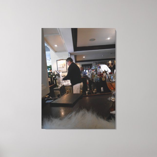 Lienzo El Bar Boat House (Anverso)