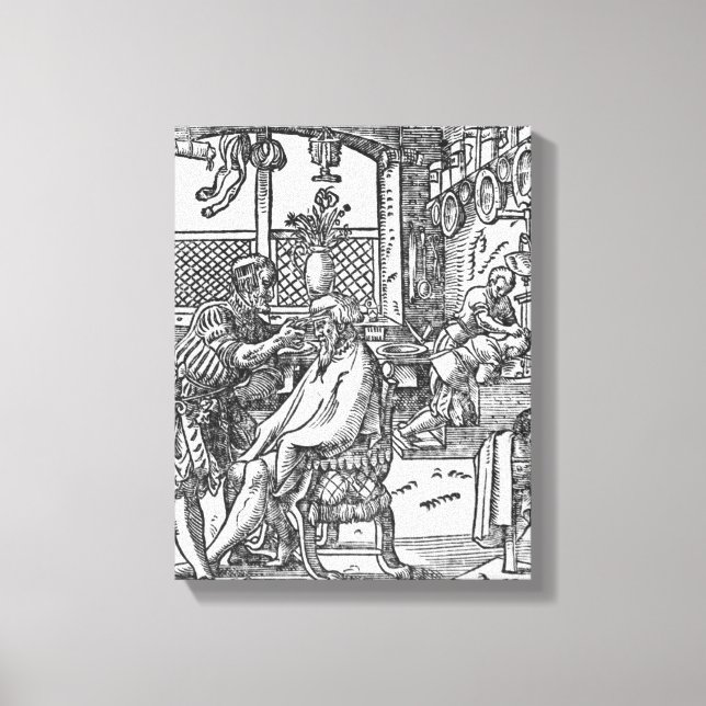 Lienzo El barbero (Anverso)