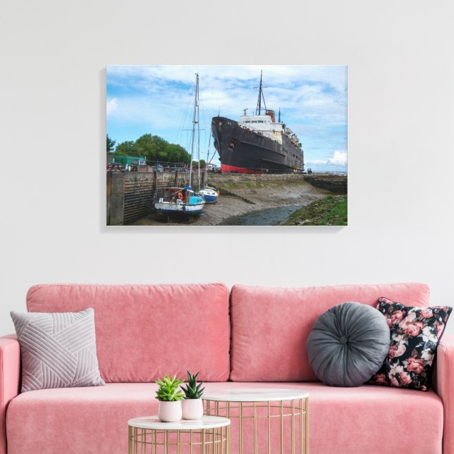 Lienzo El barco abandonado TSS Duke of Lancaster (Insitu (Sala de estar))