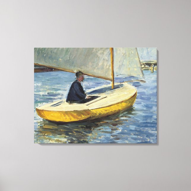 Lienzo El barco amarillo, 1891 - Gustave Caillebotte (Anverso)