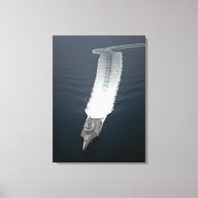 Lienzo El barco de combate litoral Independencia (Anverso)