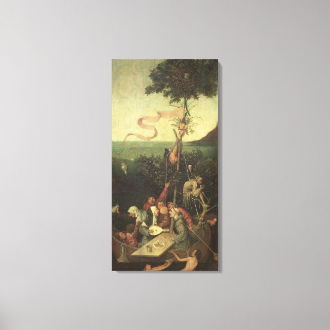 Lienzo El barco de los tontos, c.1500 (Anverso)
