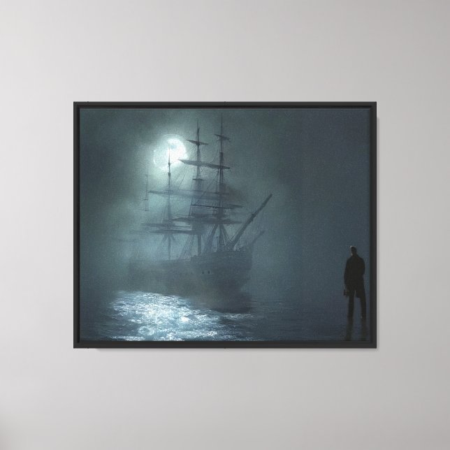 Lienzo El barco fantasma (Anverso)