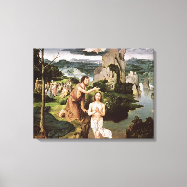 Lienzo El bautismo de Cristo, c.1515 (Anverso)